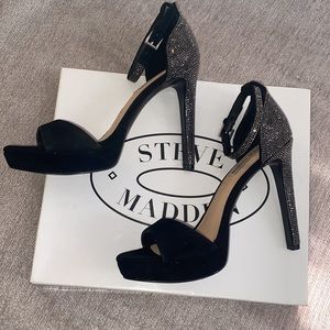 STEVE MADDEN high heels w/ CRYSTAL JEWEL 8
